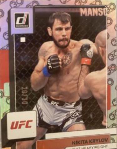 Nikita Krylov 2023 Panini Donruss UFC Base #47 30th Anniversary