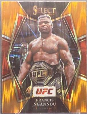 Francis Ngannou 2022 Panini Select UFC Premier Level #131 Orange Flash