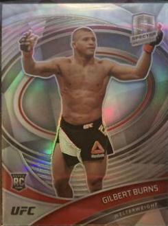 Gilbert Burns 2021 Panini Chronicles UFC Base Spectra #281 Asia Gold