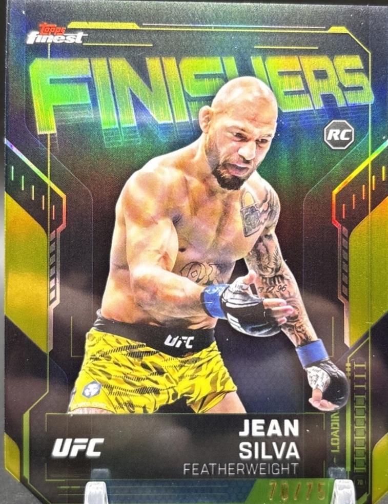 Jean Silva 2025 Topps Finest UFC Finishers #FN-9 Die-Cut Refractor