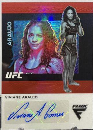 Viviane Araujo 2022 Panini Chronicles UFC Flux Auto #13 Red