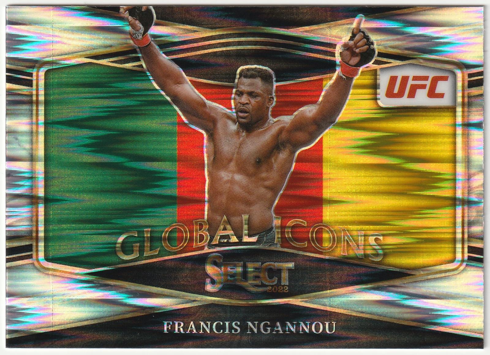 Francis Ngannou 2022 Panini Select UFC Global Icons #1 Flash