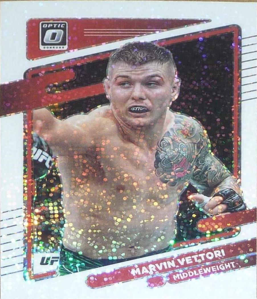 Marvin Vettori 2022 Panini Donruss Optic UFC Base #36 White Sparkle