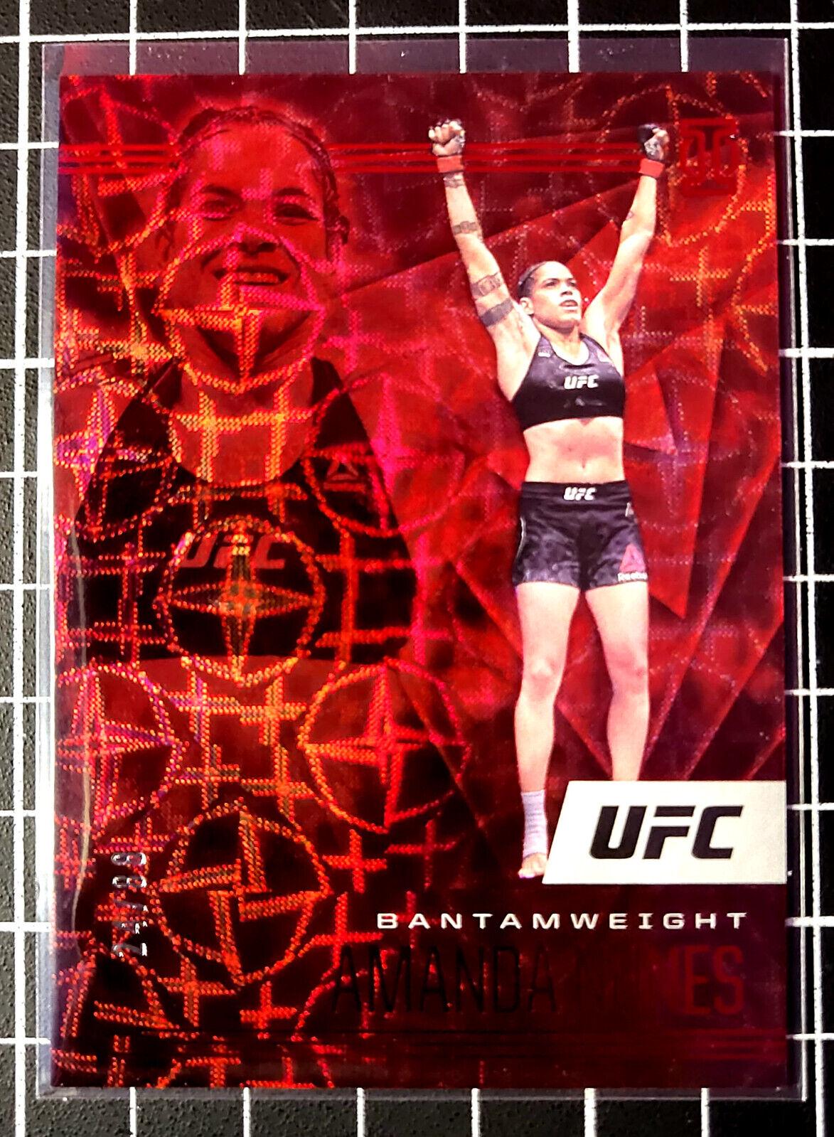 Amanda Nunes 2021 Panini Chronicles UFC Base Illusions #163 Asia Red