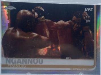 Francis Ngannou 2019 Topps Chrome UFC Base #55 Refractor