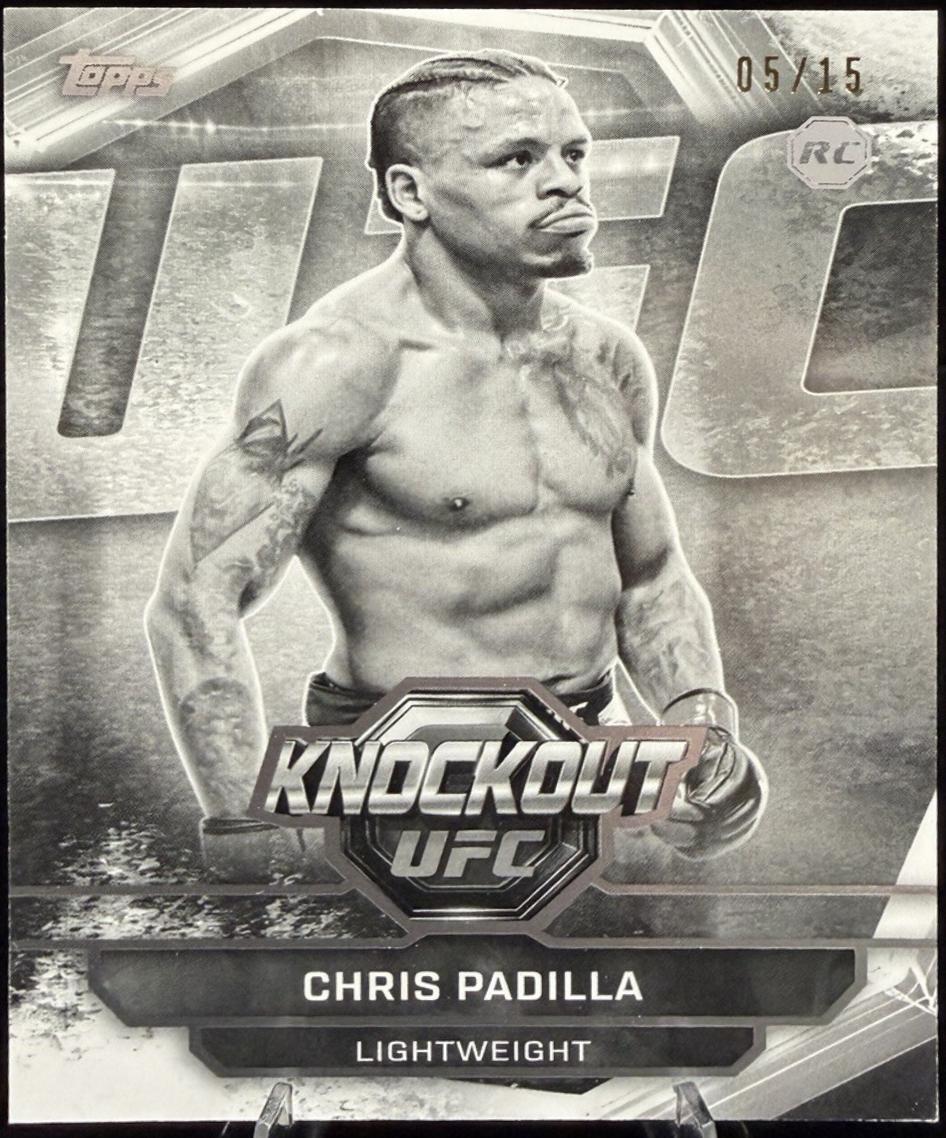 Chris Padilla 2026 Topps Knockout UFC Base #60 Black & White