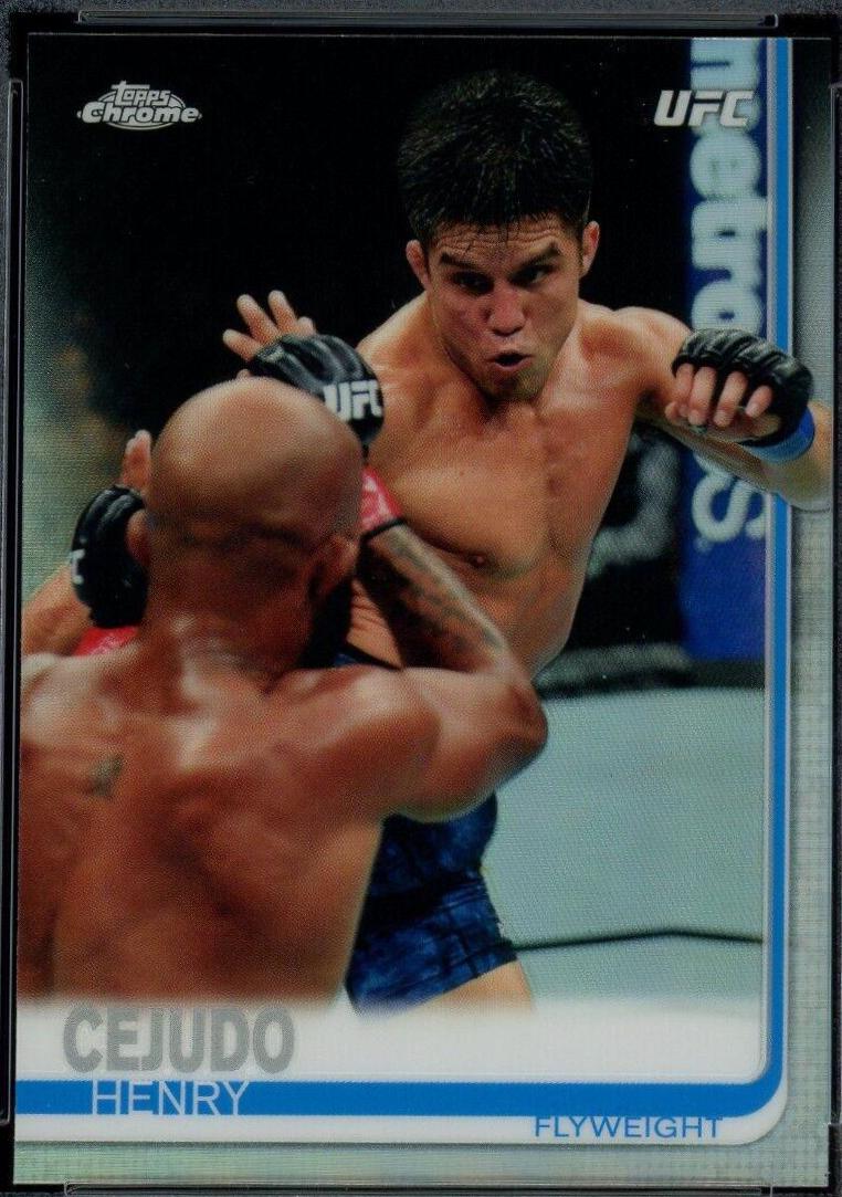 Henry Cejudo 2019 Topps Chrome UFC Base #48 Refractor