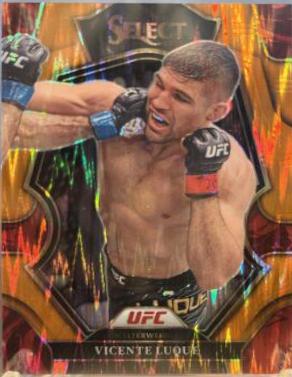 Vicente Luque 2023 Panini Select UFC Premier Level #123 Orange Flash