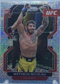 Matheus Nicolau 2022 Panini Prizm UFC Base #168 Silver