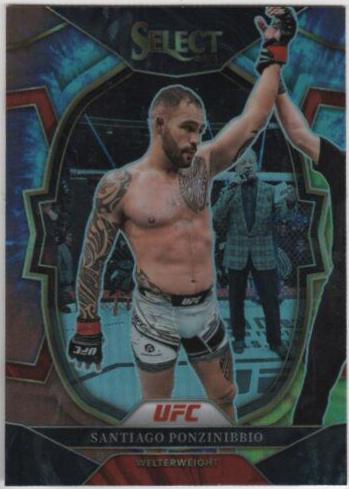 Santiago Ponzinibbio 2023 Panini Select UFC Concourse #13 Tie Dye