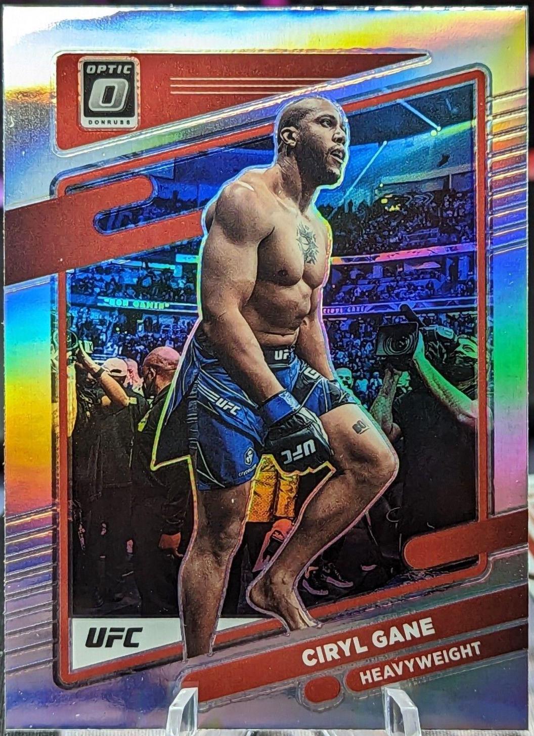Ciryl Gane 2022 Panini Donruss Optic UFC Base #40 Holo