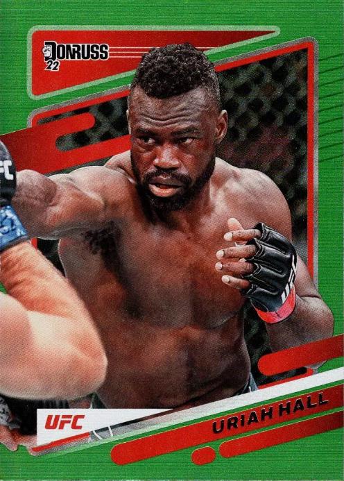 Uriah Hall 2022 Panini Donruss UFC Base #20 Green