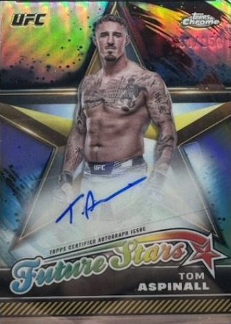 Tom Aspinall 2024 Topps Chrome UFC Future Stars Autographs #FSA-TAS Red Refractor