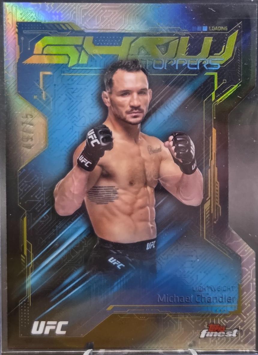 Michael Chandler 2025 Topps Finest UFC Showstoppers #SS-16 Die-Cut Refractor