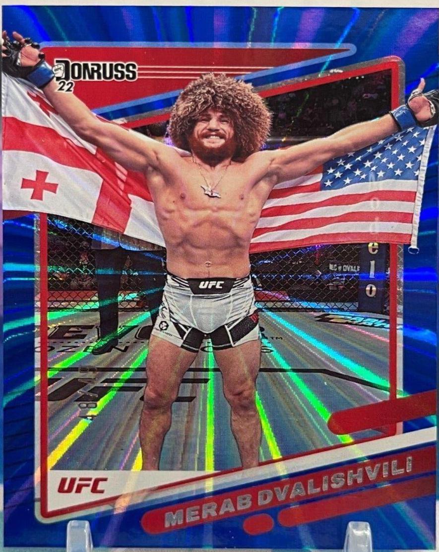 Merab Dvalishvili 2022 Panini Donruss UFC Base #6 Blue