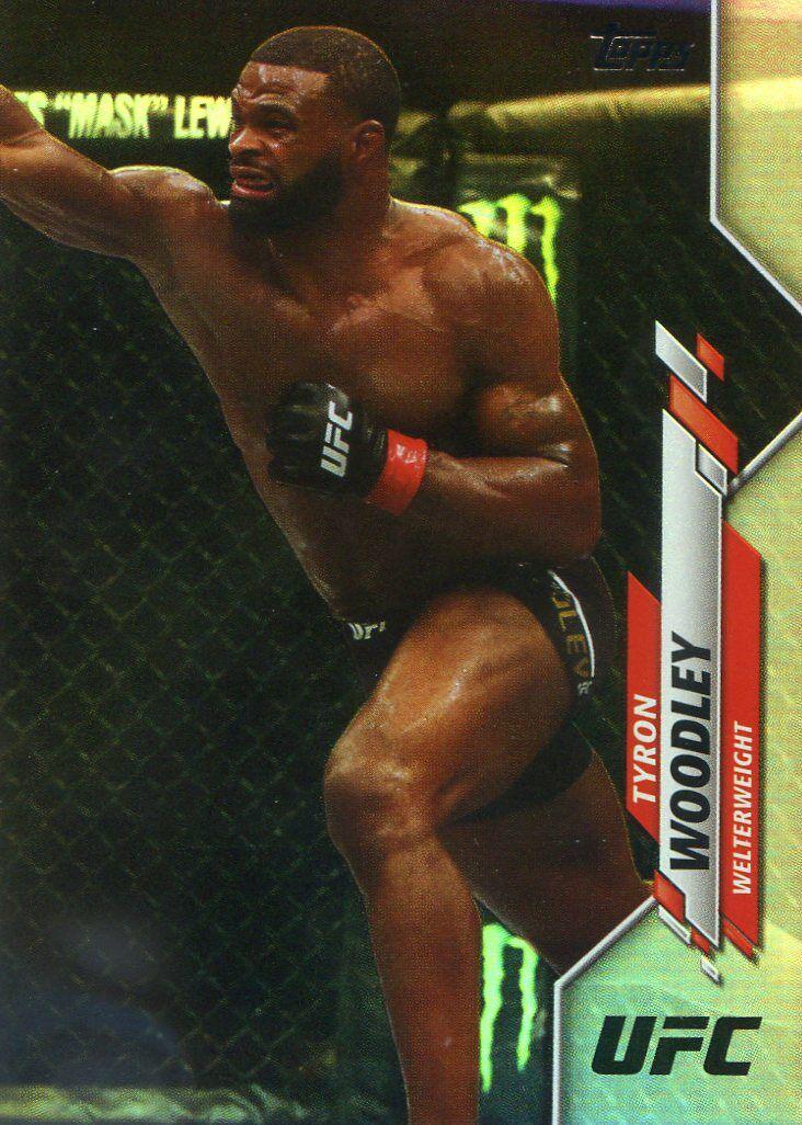Tyron Woodley 2020 Topps UFC Base #41 Rainbow Foil