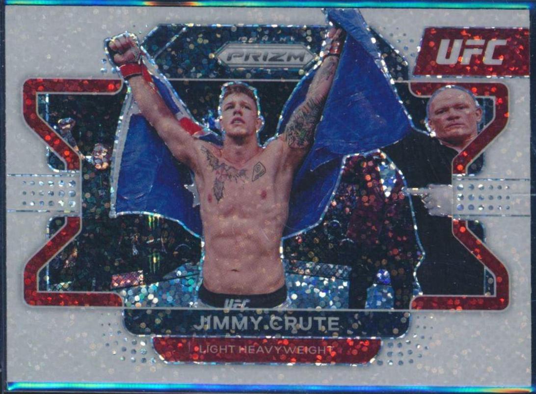 Jimmy Crute 2022 Panini Prizm UFC Base #73 White Sparkle