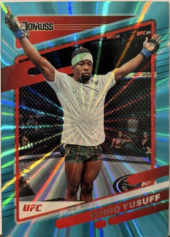 Sodiq Yusuff 2022 Panini Donruss UFC Base #158 Teal