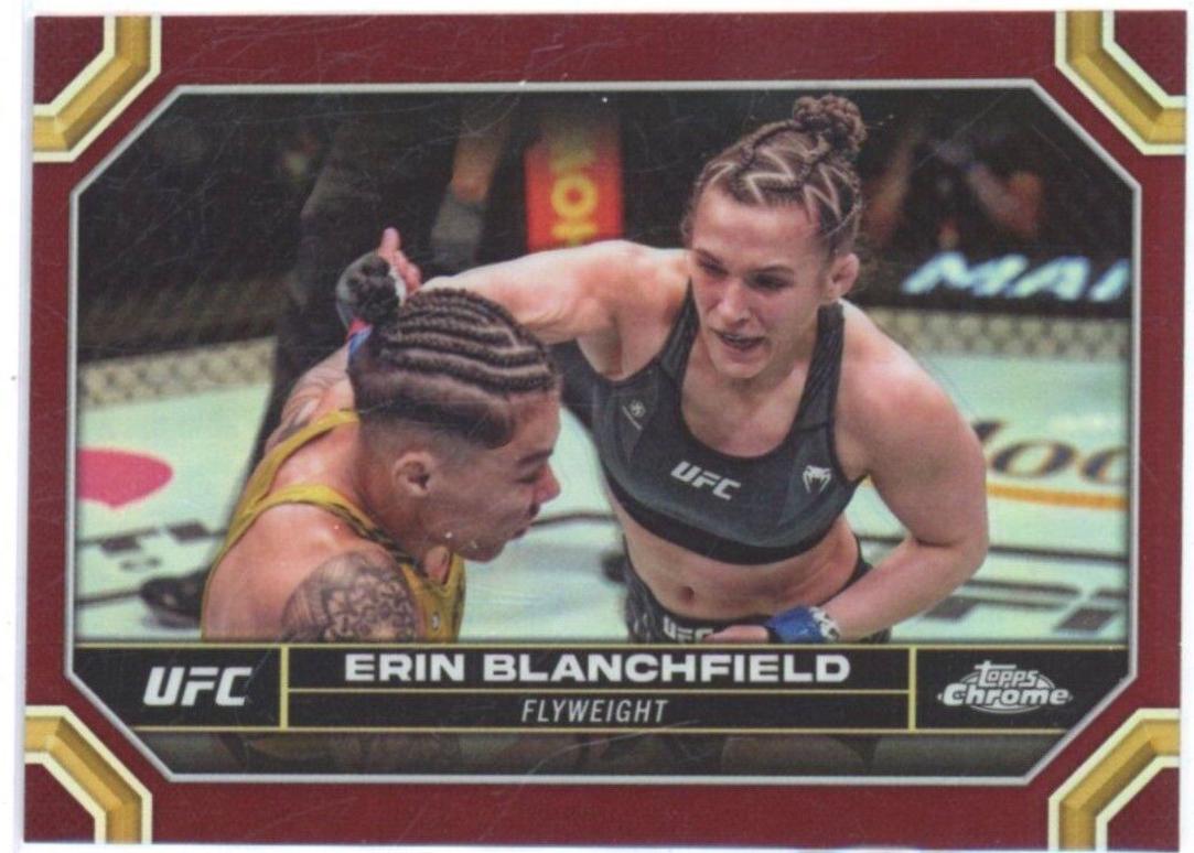Erin Blanchfield 2024 Topps Chrome UFC Base #65 Magenta Refractor
