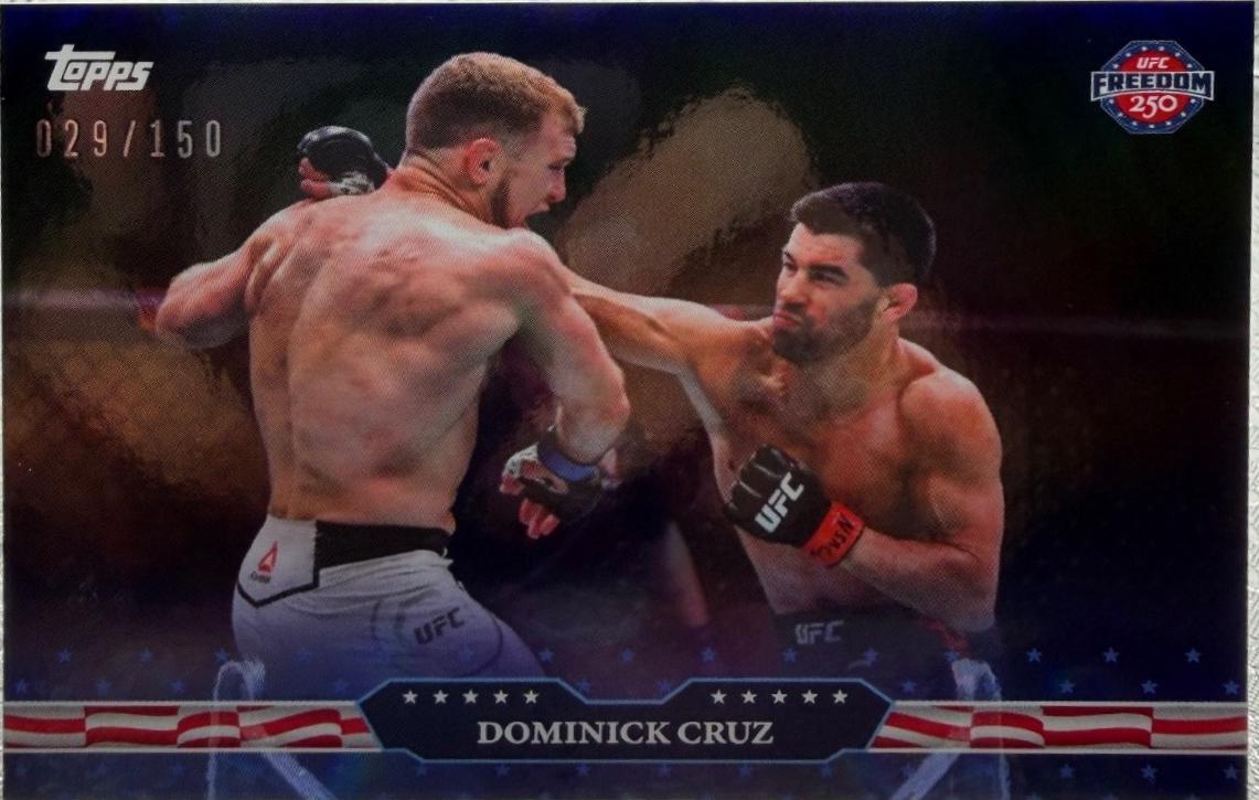 Dominick Cruz 2026 Topps UFC Freedom 250 Base #9 Blue