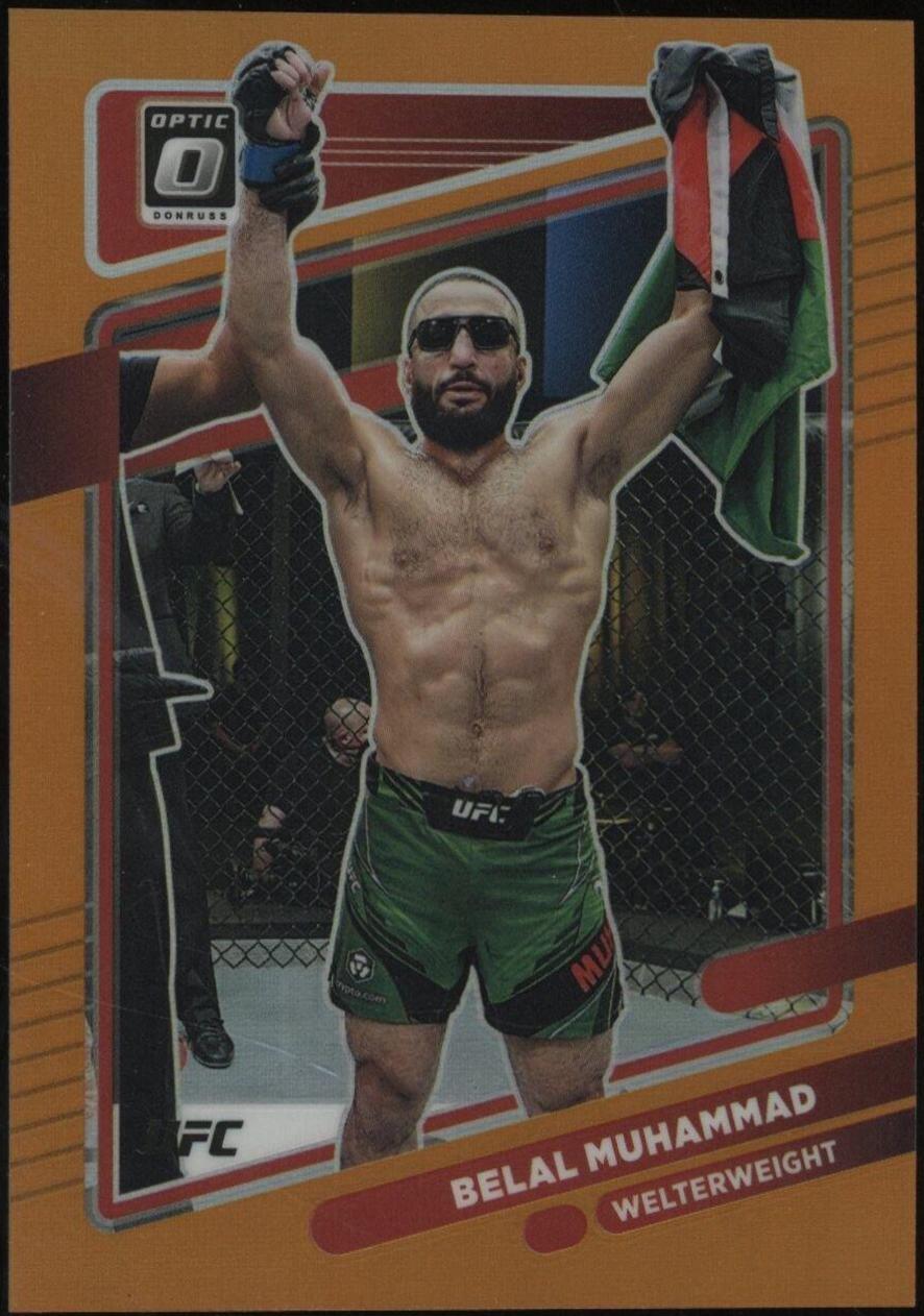 Belal Muhammad 2022 Panini Donruss Optic UFC Base #59 Orange