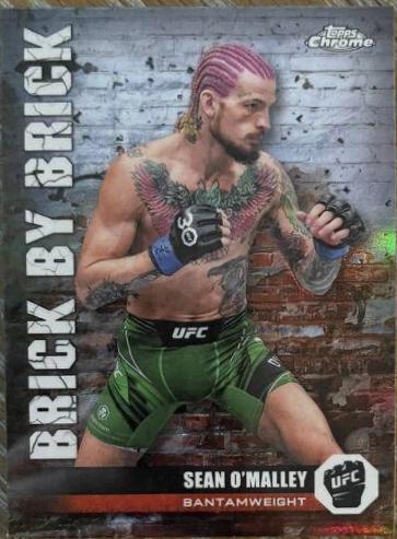Sean O'Malley 2024 Topps Chrome UFC Brick by Brick #BYB-20 Refractor