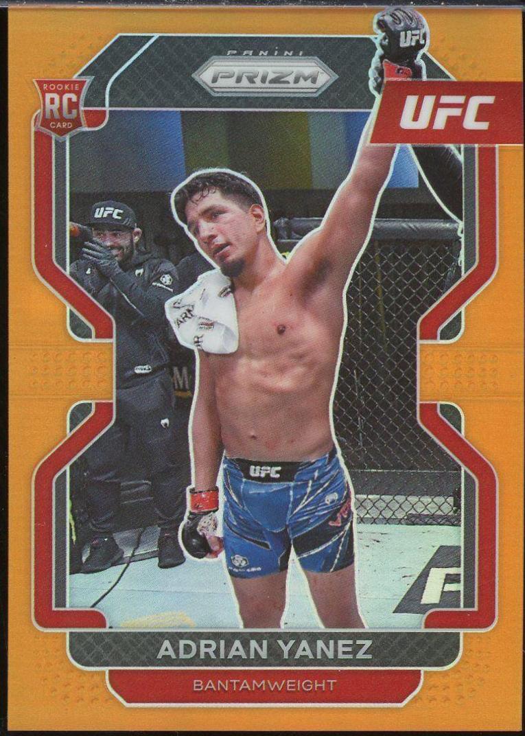 Adrian Yanez 2022 Panini Prizm UFC Base #107 Orange