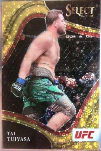 Tai Tuivasa 2022 Panini Select UFC Octagonside #278 Gold Disco
