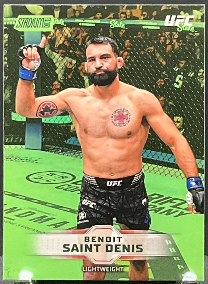 Benoit Saint Denis 2026 Topps Stadium Club UFC Base #110 Lime Green