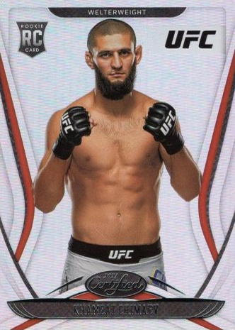 Khamzat Chimaev 2021 Panini Chronicles UFC Base Certified #132 Platinum