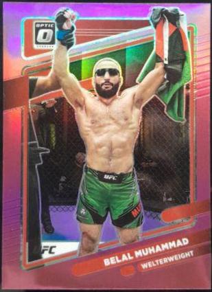 Belal Muhammad 2022 Panini Donruss Optic UFC Base #59 Pink