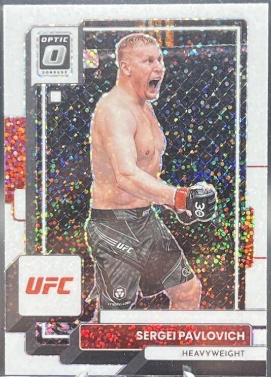Sergei Pavlovich 2023 Panini Donruss Optic UFC Base #7 White Sparkle