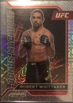 Robert Whittaker 2022 Panini Prizm UFC Bonus Machines #3 Mojo