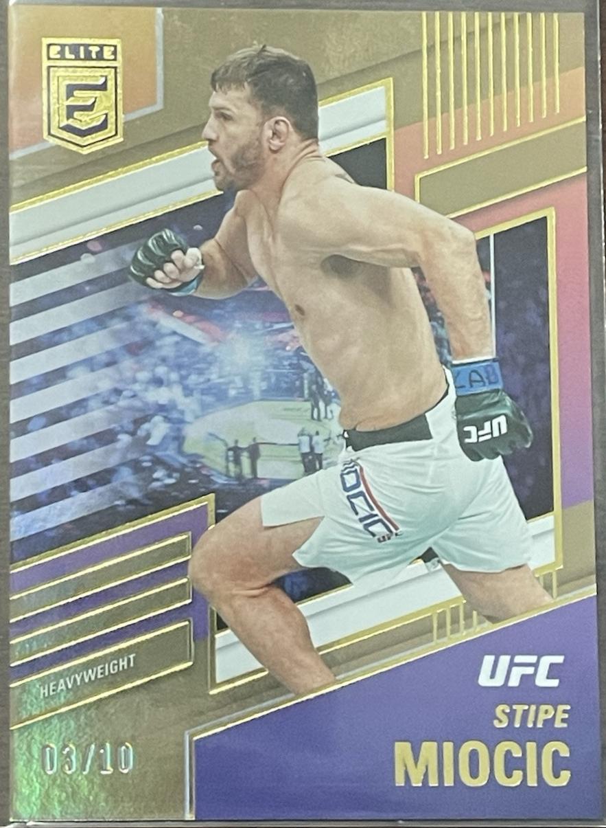 Stipe Miocic 2022 Panini Chronicles UFC Base Elite #258 Gold