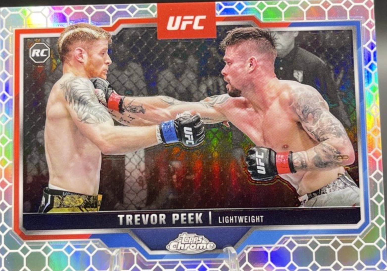 Trevor Peek 2025 Topps Chrome UFC Base #180 OctaFractor