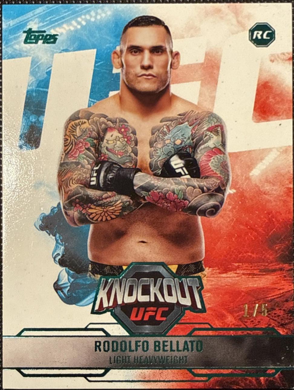 Rodolfo Bellato 2025 Topps Knockout UFC Base #57 Emerald