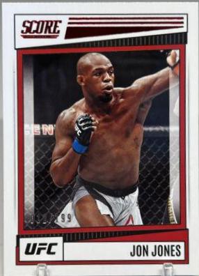 Jon Jones 2022 Panini Chronicles UFC Base Score #194 Red