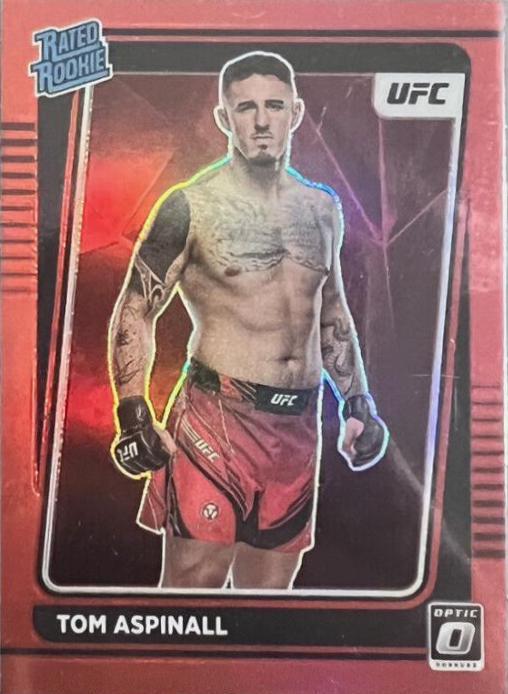 Tom Aspinall 2022 Panini Donruss Optic UFC Base #120 Red