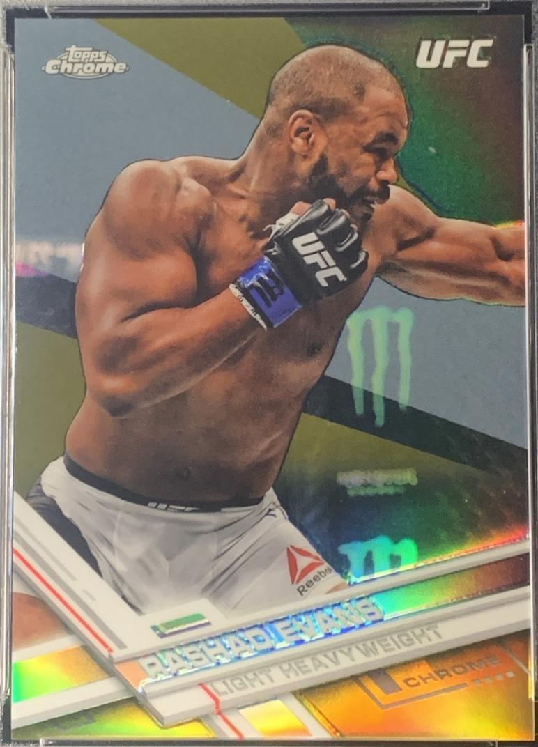 Rashad Evans 2017 Topps Chrome UFC Base #34 Gold