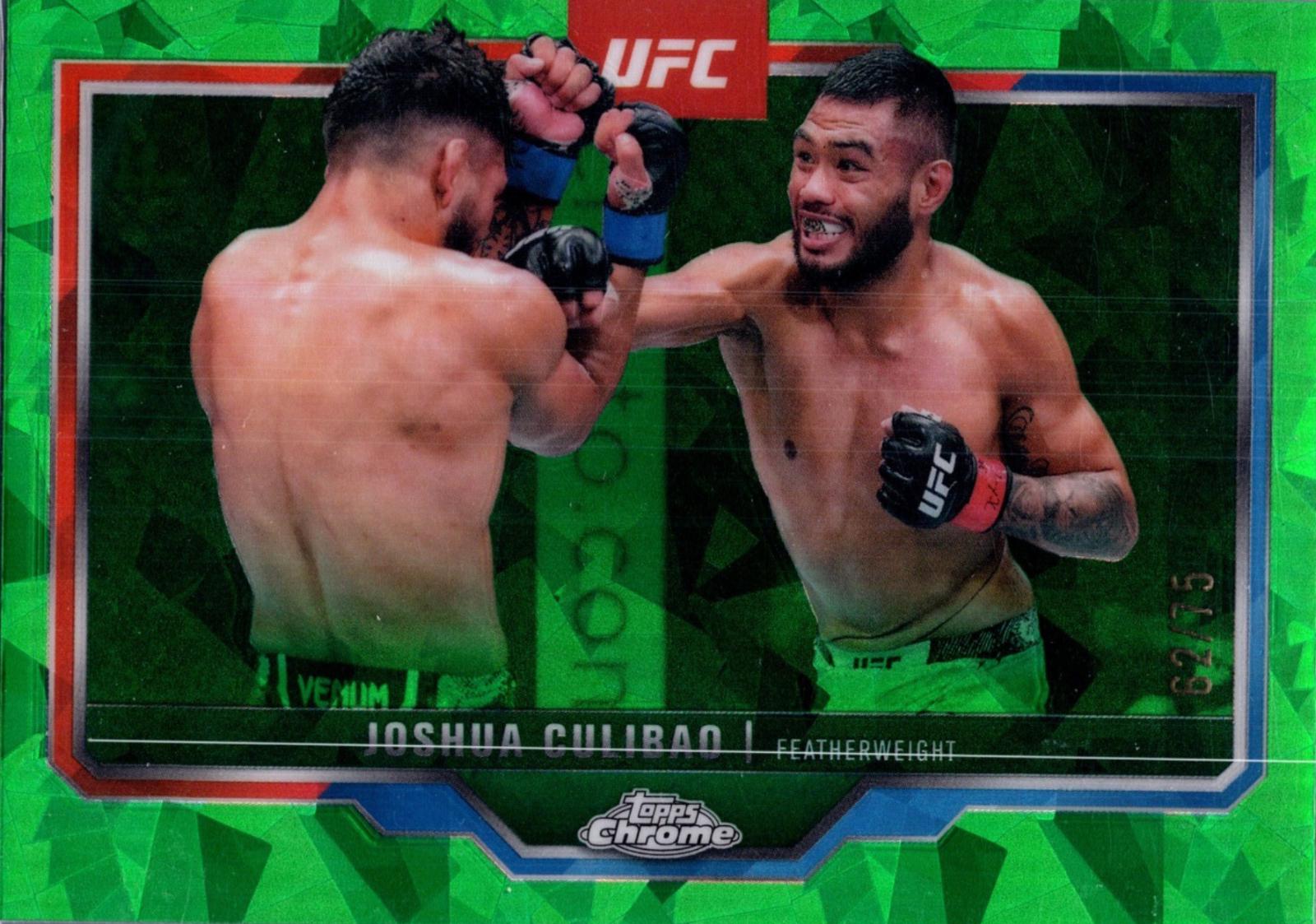 Joshua Culibao 2025 Topps Chrome Sapphire UFC Base Sapphire #73 Green Sapphire