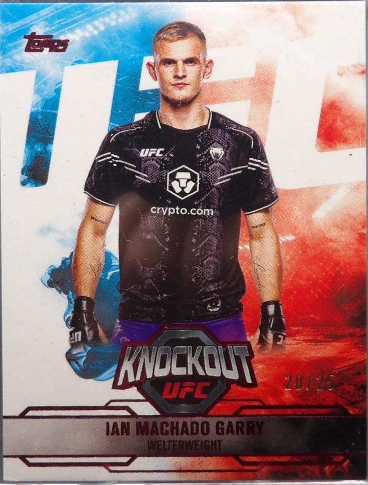 Ian Machado Garry 2025 Topps Knockout UFC Base #43 Red