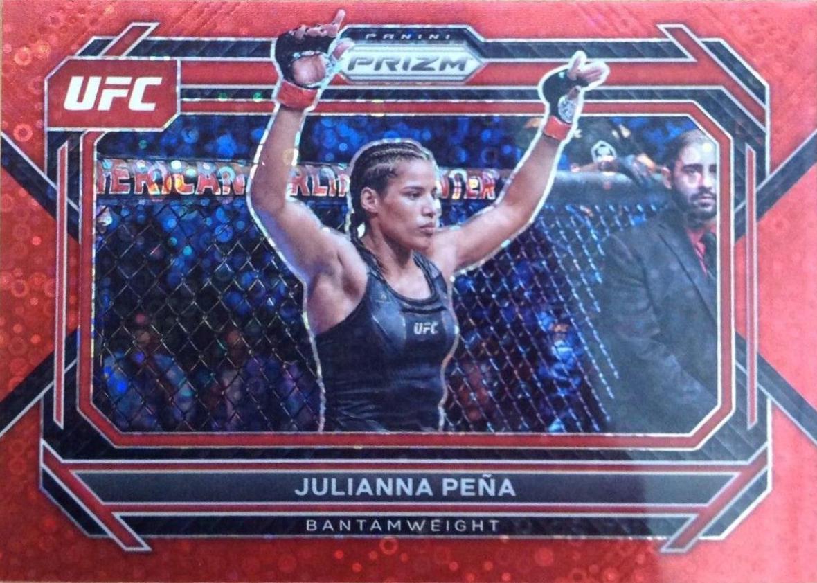 Julianna Peña 2023 Panini Prizm Under Card UFC Base #5 Red