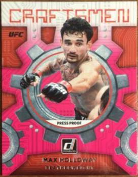 Max Holloway 2022 Panini Donruss UFC Craftsmen #4 Press Proof