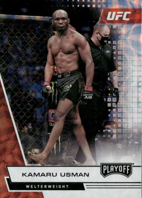Kamaru Usman 2021 Panini Chronicles UFC Base Playoff #70 Asia