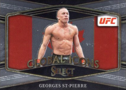 Georges St-Pierre 2022 Panini Select UFC Global Icons #30 Black