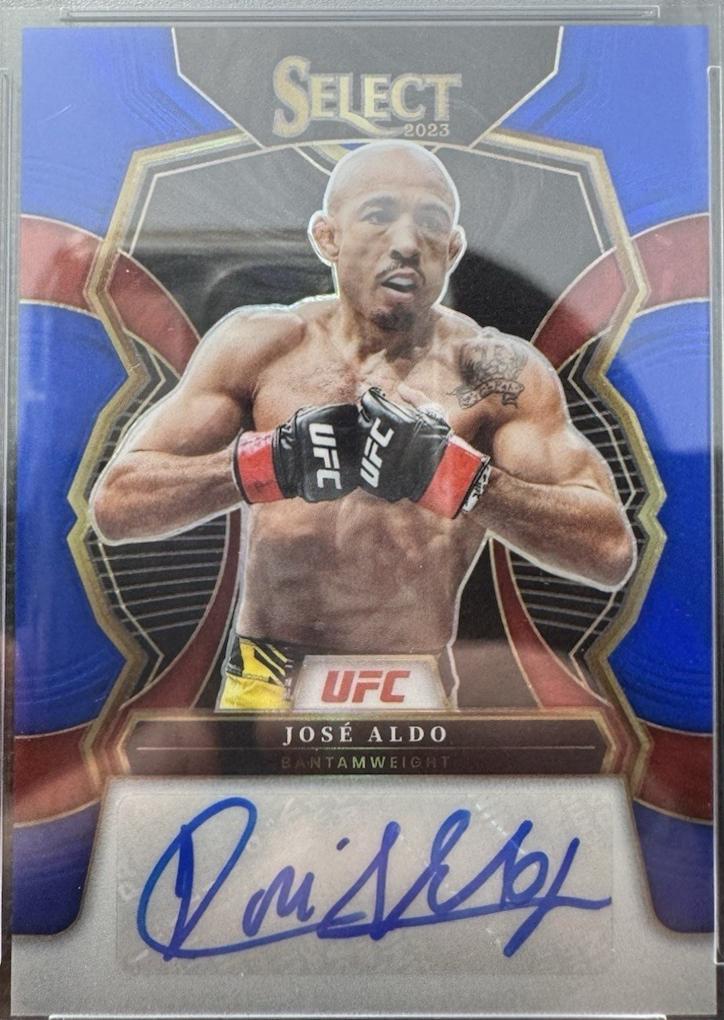 José Aldo 2023 Panini Select UFC Signatures #39 Blue