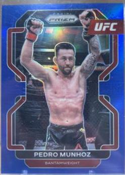 Pedro Munhoz 2022 Panini Prizm UFC Base #180 Blue