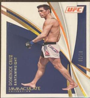 Dominick Cruz 2021 Panini Immaculate UFC Base #91 Gold