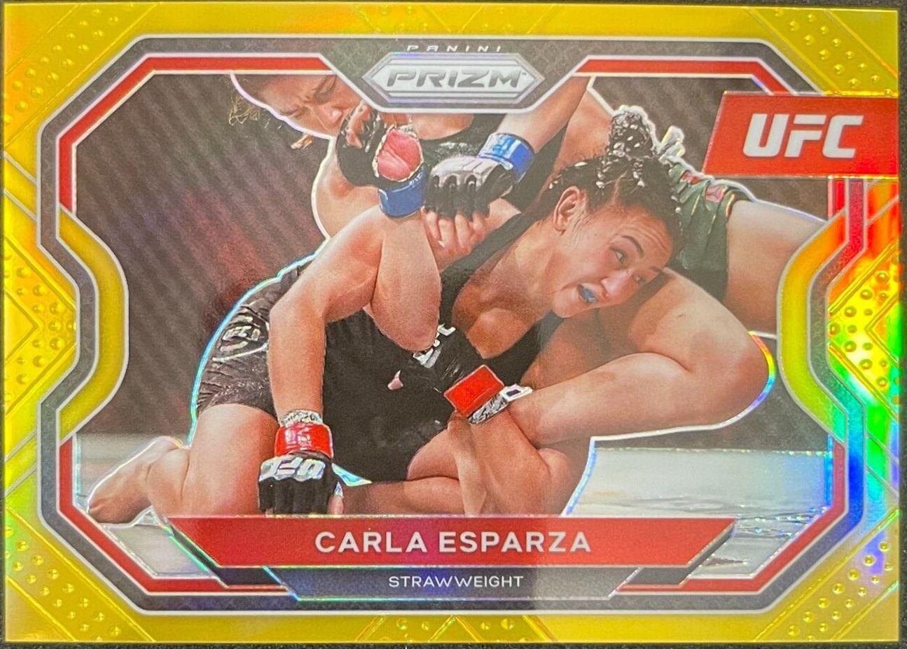 Carla Esparza 2021 Panini Prizm UFC Base #154 Gold