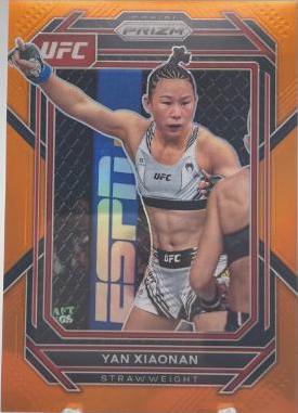 Yan Xiaonan 2023 Panini Prizm UFC Base #188 Orange